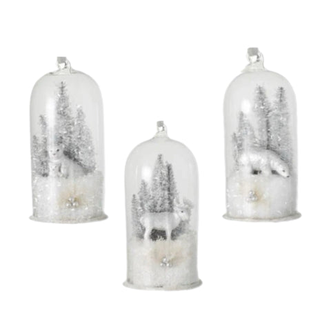 Assorted Wildlife In Dome Ornament, INDIVIDUALLY SOLD