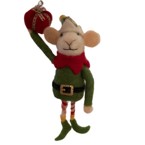 Mouse With Gift Ornament