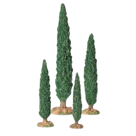 Cypress Tree, Set Of 4