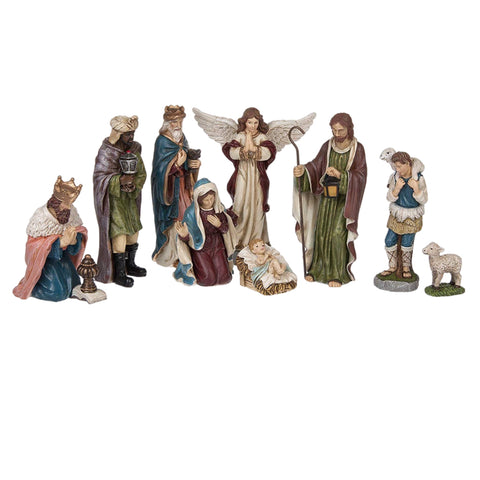 Nativity Scene, Set Of 9