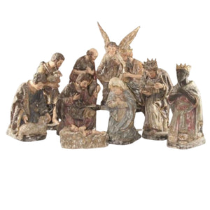 Antiqued Nativity, Set Of 10