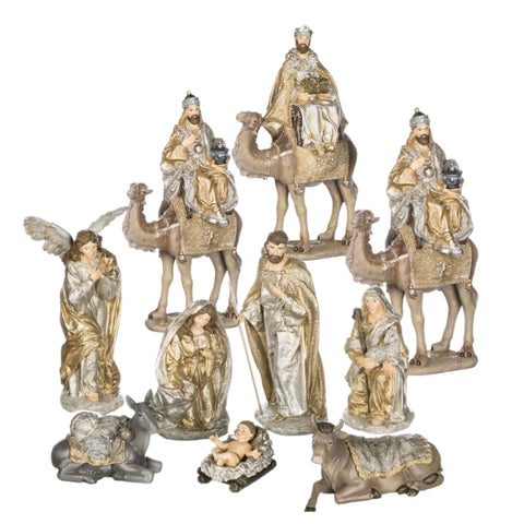 Champagne Nativity, Set Of 10