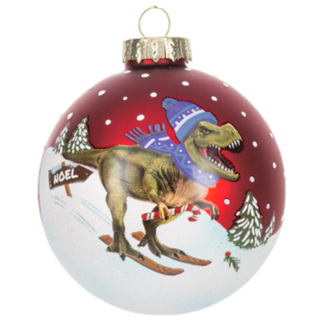 T-Rex Skiing Ball