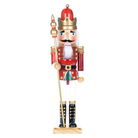 15" Red And White Soldier Nutcracker