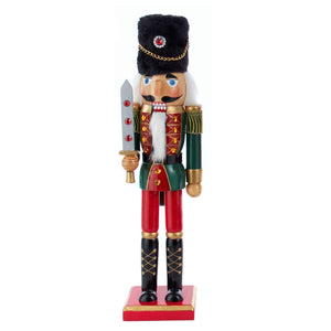 15" Green Soldier Nutcracker