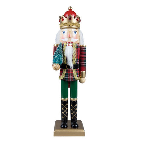 15" Plaid Nutcracker