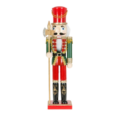 15" Red And Green Soldier Nutcracker