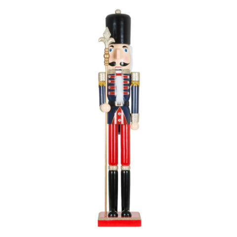 36" Blue And Red Soldier Nutcracker