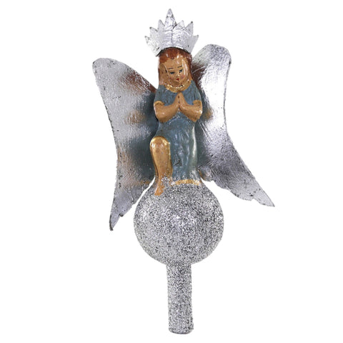 8.5" Silver Angel Finial Tree Topper