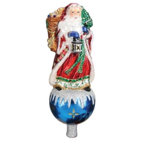 9" Santa Finial Tree Topper