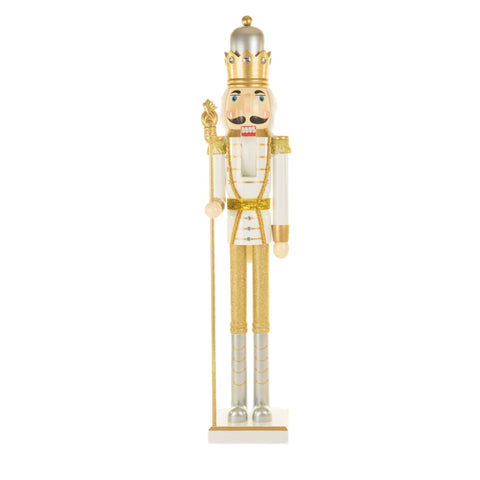 36" Gold And White Soldier Nutcracker