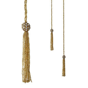 3' Gold Tassel Beaded Garland