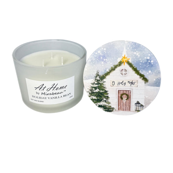 Assorted Christmas Themed Jar Pillar Candle, INDIVIDUALLY SOLD