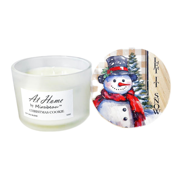 Assorted Christmas Themed Jar Pillar Candle, INDIVIDUALLY SOLD