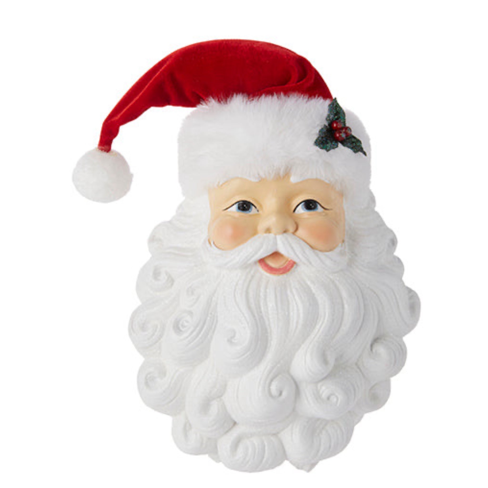 12" Santa Face Wall Decor