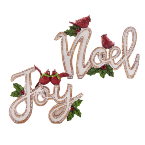 Assorted Joy And Noel Tabletop Sign, INDIVIDUALLY SOLD