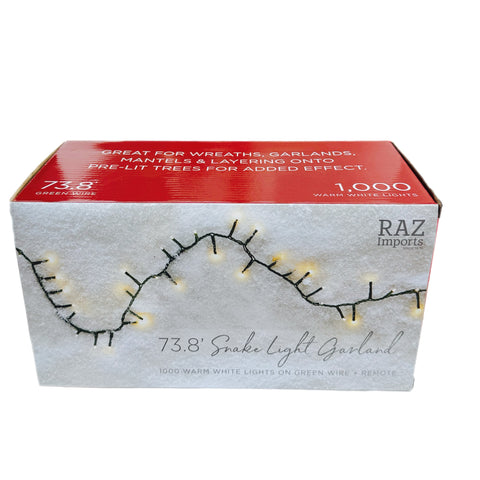 73.8' Clear Mini LED Lights INDOOR