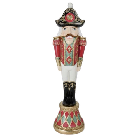 Large Nutcracker On Drum Figurine