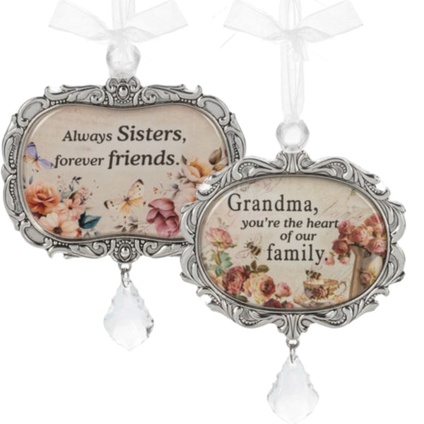 Assorted Vintage Saying Ornament, INDIVIDUALLY SOLD