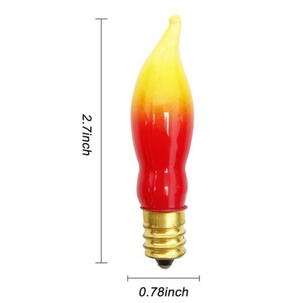 C7 Flame Light Replacement Bulbs, Set Of 3
