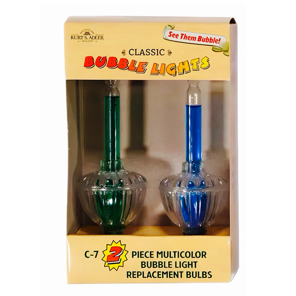 Assorted Multicoloured Replacement Bubble Lights Set Of 2, INDIVIDUALLY SOLD