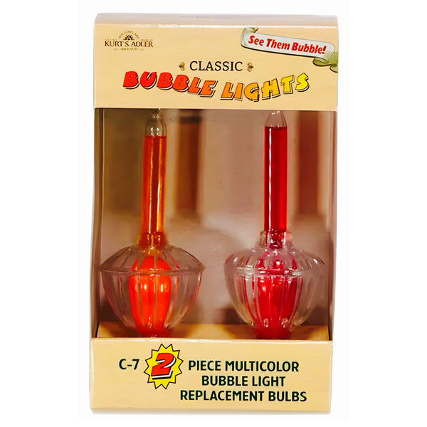 Assorted Multicoloured Replacement Bubble Lights Set Of 2, INDIVIDUALLY SOLD