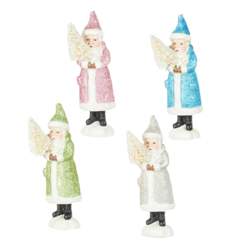 Assorted Santa Holding Tree Ornament, INDIVIDUALLY SOLD