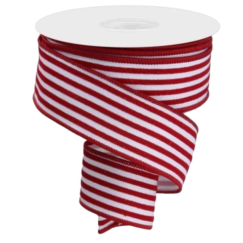 Red And White Striped Ribbon