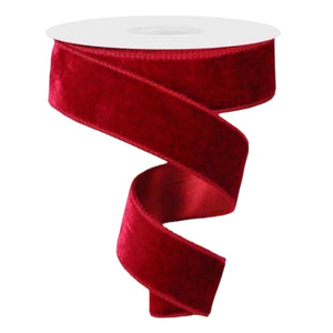 Cranberry Velvet Ribbon