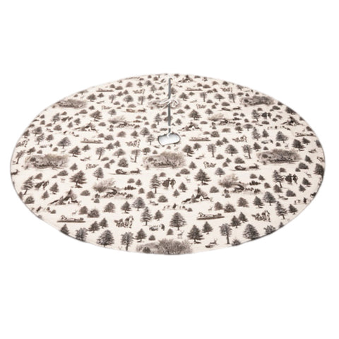 54" Sleigh & Trees Tree Skirt