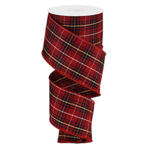 Red Plaid Ribbon