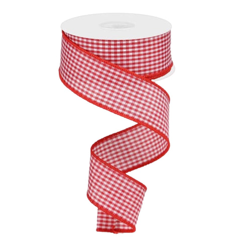 Red And White Checkered Ribbon