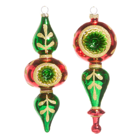 Assorted Reflector Finial Ornament, INDIVIDUALLY SOLD