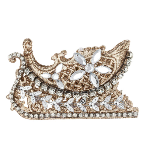 Ornate Jeweled Sleigh Ornament