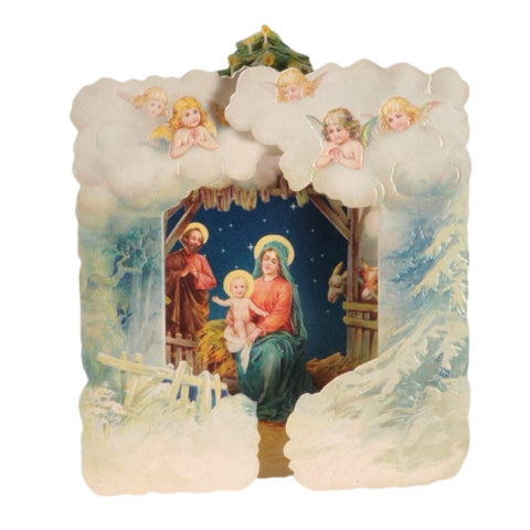 Individual 3D Nativity Christmas Card