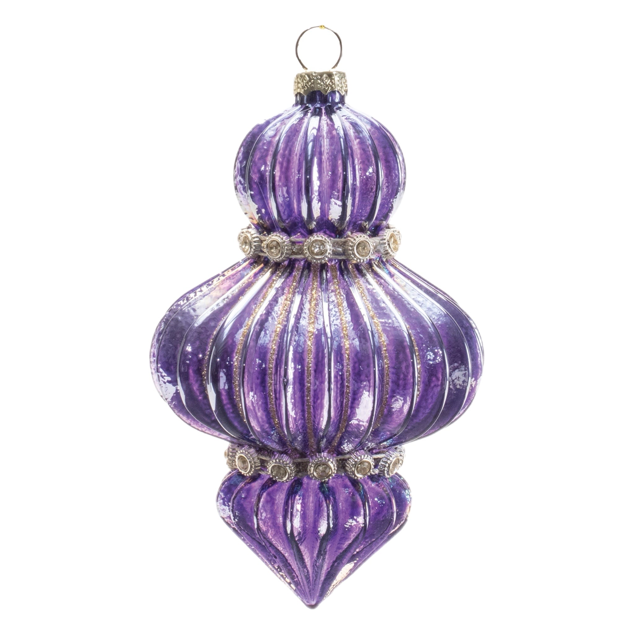 Purple Finial Ornament