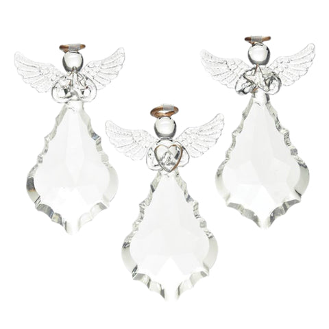 Assorted Clear Angel Ornament, INDIVIDUALLY SOLD