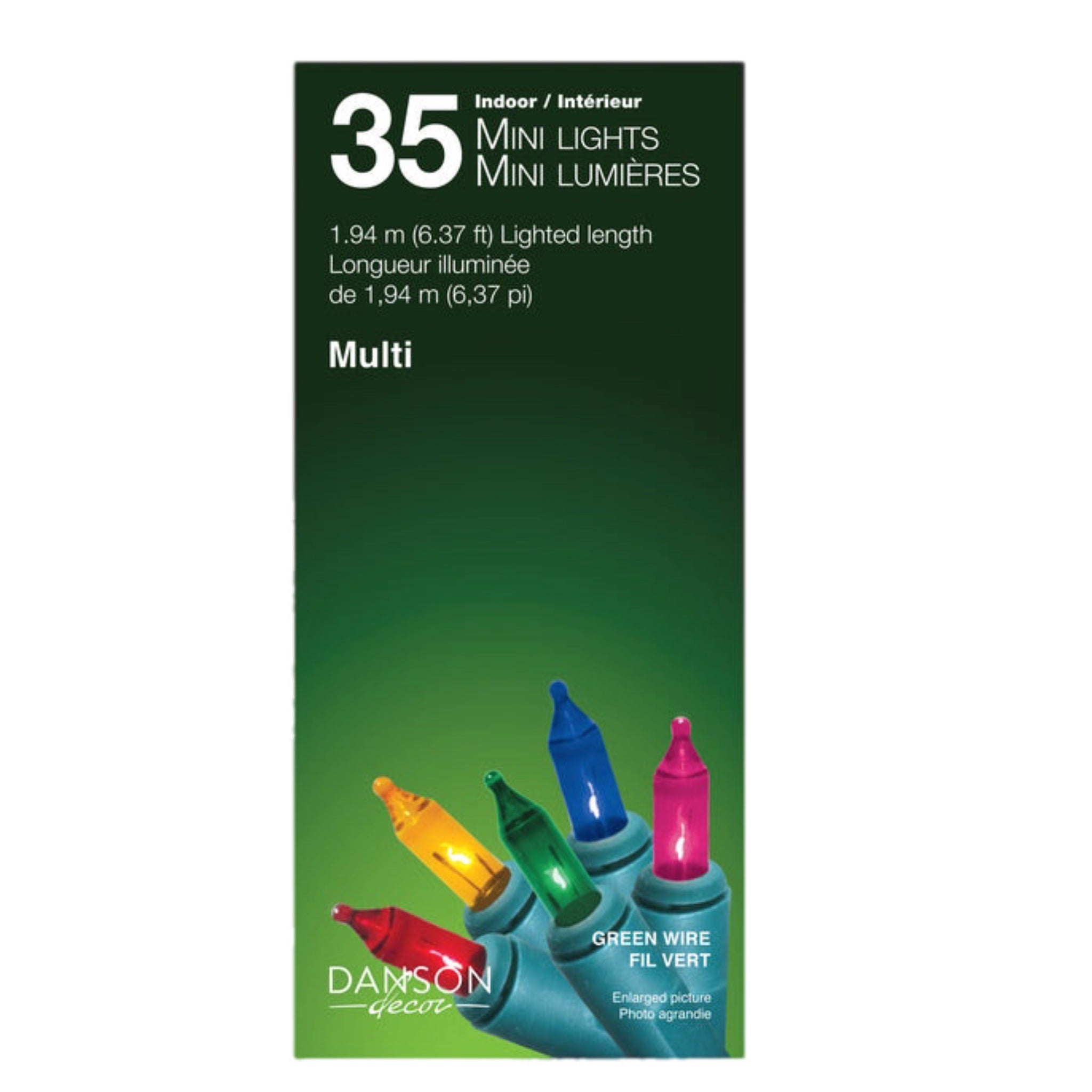 35 Multicolor Incandescent Mini Lights