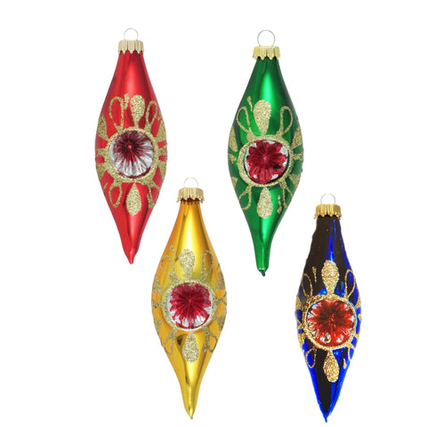 Assorted Finial Reflector Ball, INDIVIDUALLY SOLD