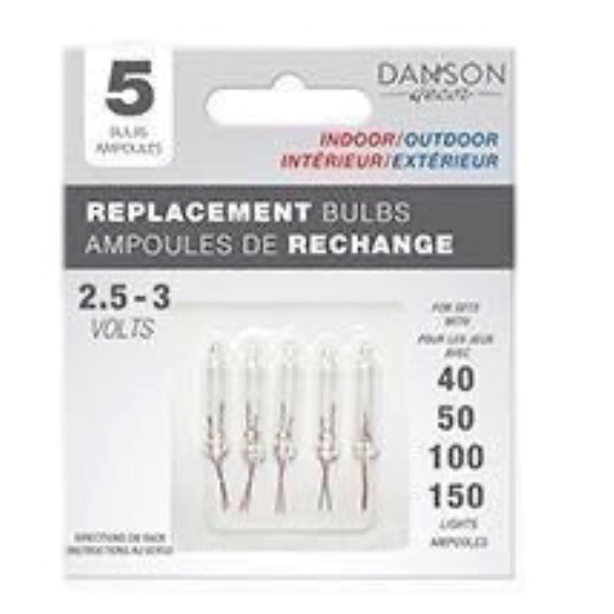 CLEAR Replacement Bulbs, Set Of 5