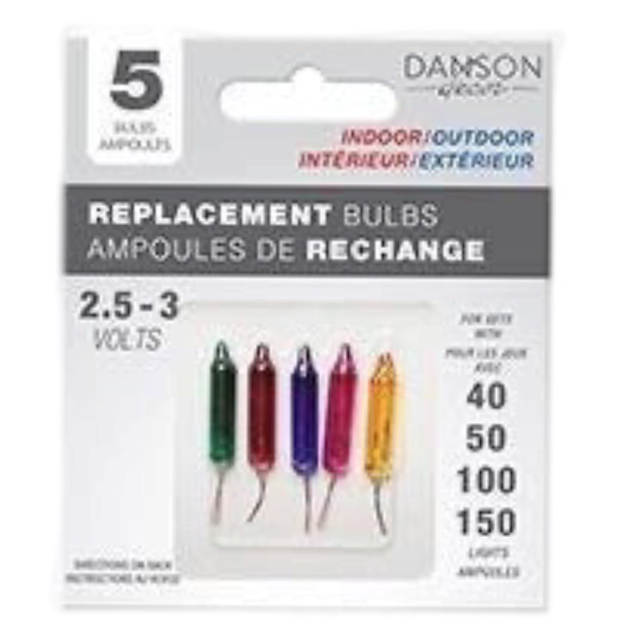 MULTICOLOR Replacement Bulbs, Set Of 5