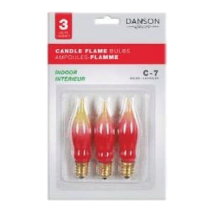 C7 Flame Light Replacement Bulbs, Set Of 3