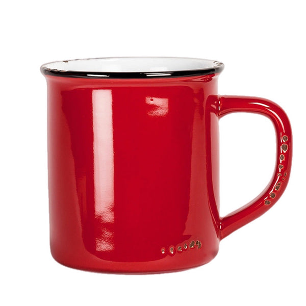 Assorted Red Enamel Mugs, INDIVIDUALLY SOLD