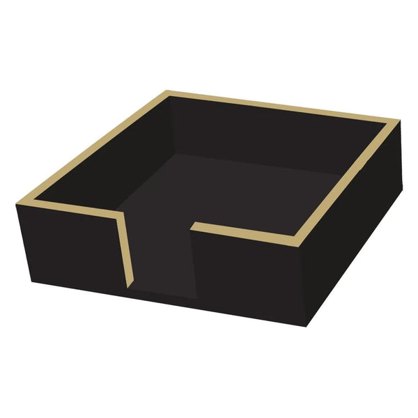 Assorted Black & Gold Napkin Holders, INDIVIDUALLY SOLD