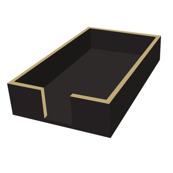 Assorted Black & Gold Napkin Holders, INDIVIDUALLY SOLD