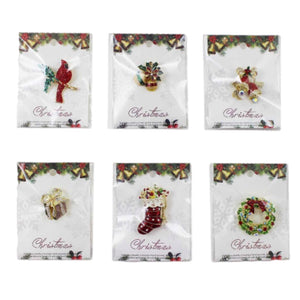 Assorted Christmas Brooch, INDIVIDUALLY SOLD