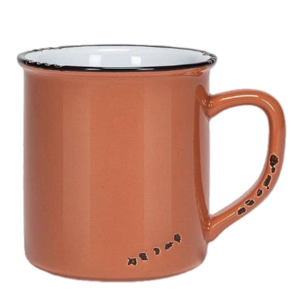 Assorted Terra Enamel Mugs, INDIVIDUALLY SOLD