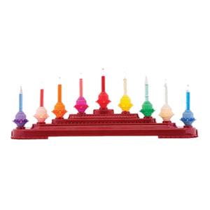 Multicoloured Bubble Light Electric 9 Light Candelabra