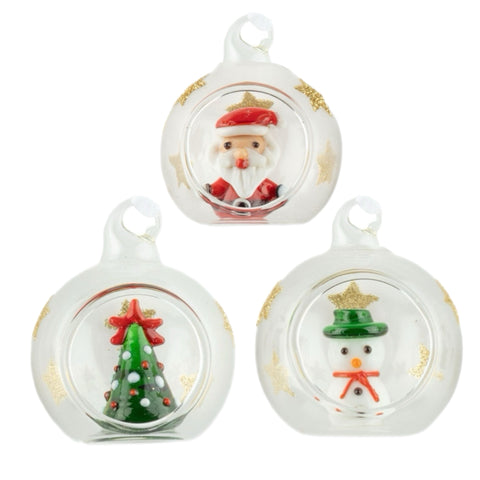 Assorted Mini Christmas Character Diorama Ball, INDIVIDUALLY SOLD