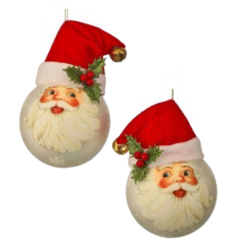 Assorted Santa Face Ball, INDIVIDUALLY SOLD